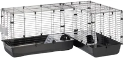 SAVIC Eck-Nagerheim Cubix Corner, schwarz, ca. B198/H63,5/T50 cm