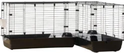 SAVIC Eck-Nagerheim Cubix Corner, schwarz, ca. B198/H63,5/T50 cm