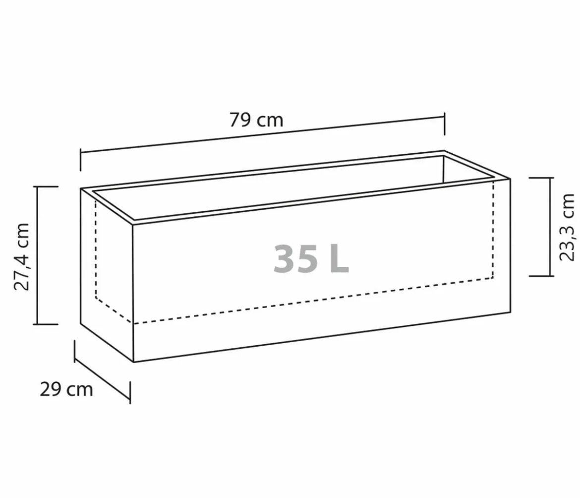 Scheurich Kunststoff-Kasten C-Cube Long, rechteckig