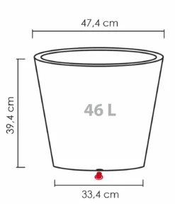 Scheurich Kunststoff-Topf C-Cone, rund