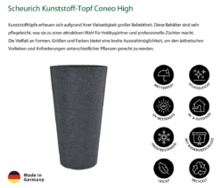 Scheurich Kunststoff-Topf Coneo High, rund