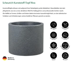 Scheurich Kunststoff-Topf Riva, rund