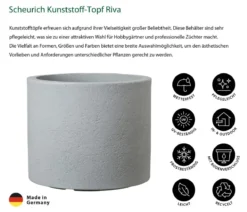 Scheurich Kunststoff-Topf Riva, rund
