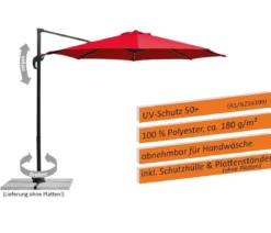 Schneider Ampelschirm Rhodos Junior, quadratisch, ca. B230/T230 cm