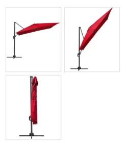Schneider Ampelschirm Rhodos Junior, quadratisch, ca. B270/T270 cm