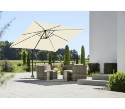 Schneider Classics Ampelschirm Rhodos Junior, quadratisch, ca. B270/T270 cm