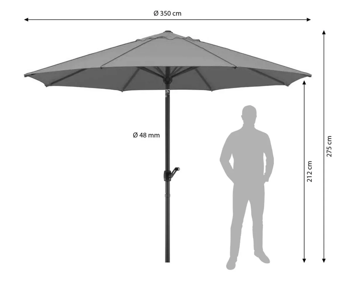 Schneider Sonnenschirm Adria, rund, ca. Ø350 cm