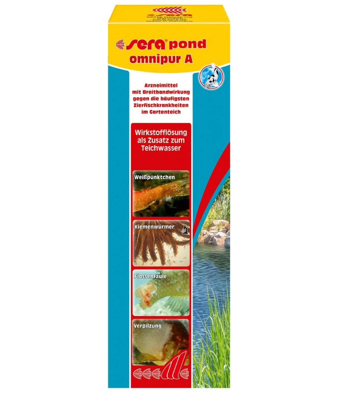 sera Arzneimittel für Teichfische pond omnipur A, 250 ml