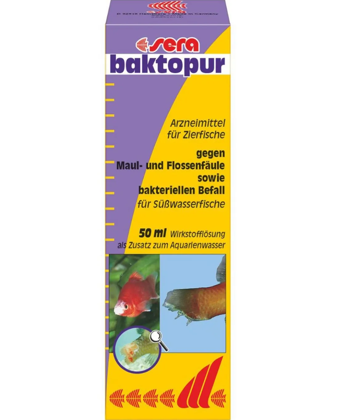 sera Arzneimittel für Zierfische Baktopur, 50 ml