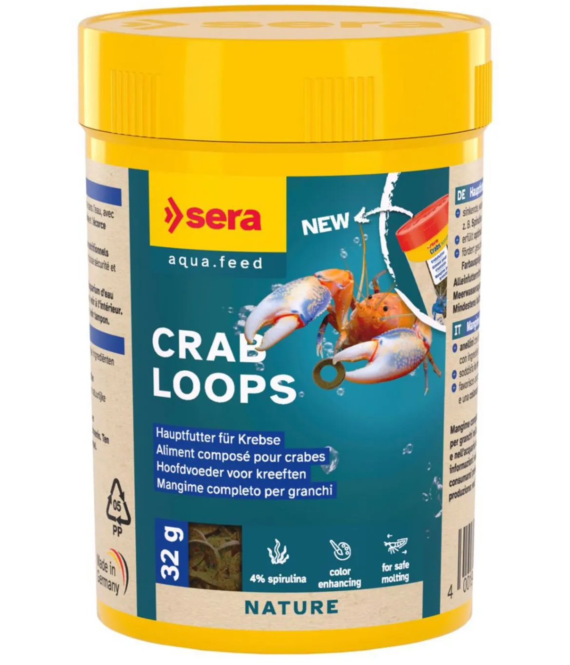 sera Krebsfutter Crab Loops, 100 ml