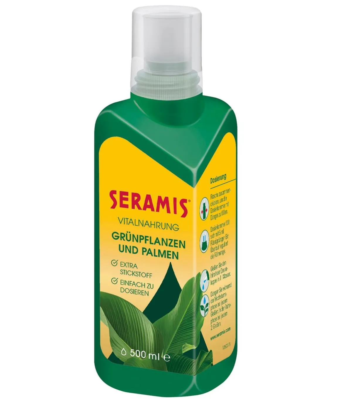 Seramis Vitalnahrung für Grünpflanzen und Palmen, flüssig, 500 ml