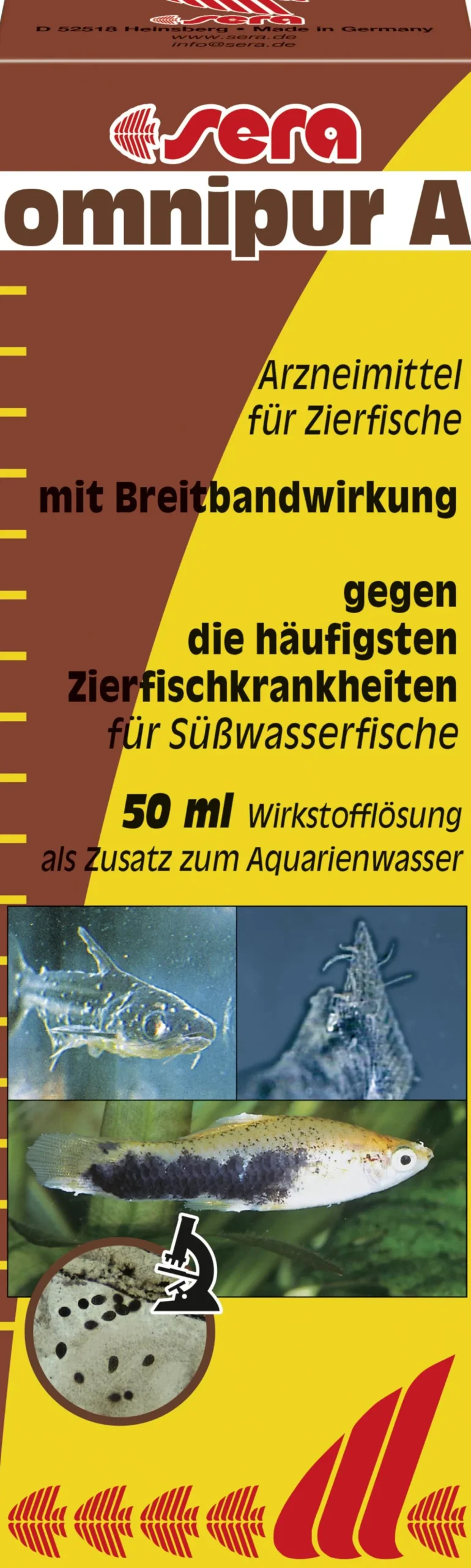 sera omnipur A Arzneimittel für Zierfische, 50 ml