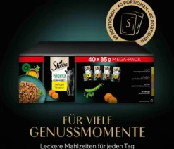 Sheba® Nassfutter für Katzen Nature's Collection in Gelee Multipack Adult, Geflügel Variation, 40 x 85 g