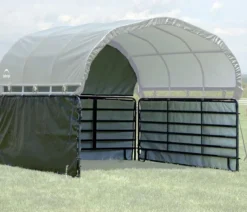 Shelter Logic Erweiterung für Pferdestallüberdachung, ca. B370/H170/T370 cm