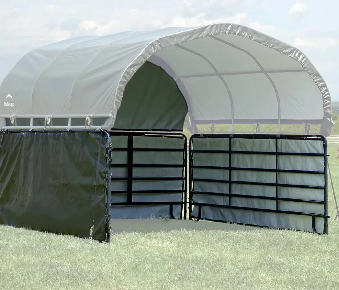 Shelter Logic Erweiterung für Pferdestallüberdachung, ca. B370/H170/T370 cm