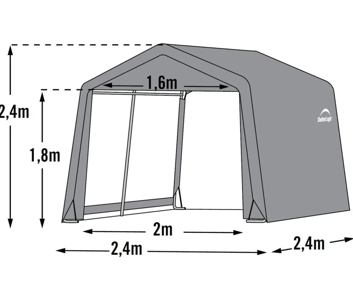 Shelter Logic Foliengerätehaus in-a-Box, ca. B240/H240/T240 cm