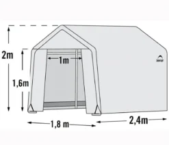 Shelter Logic Gewächshaus, ca. B180/H200/T240 cm