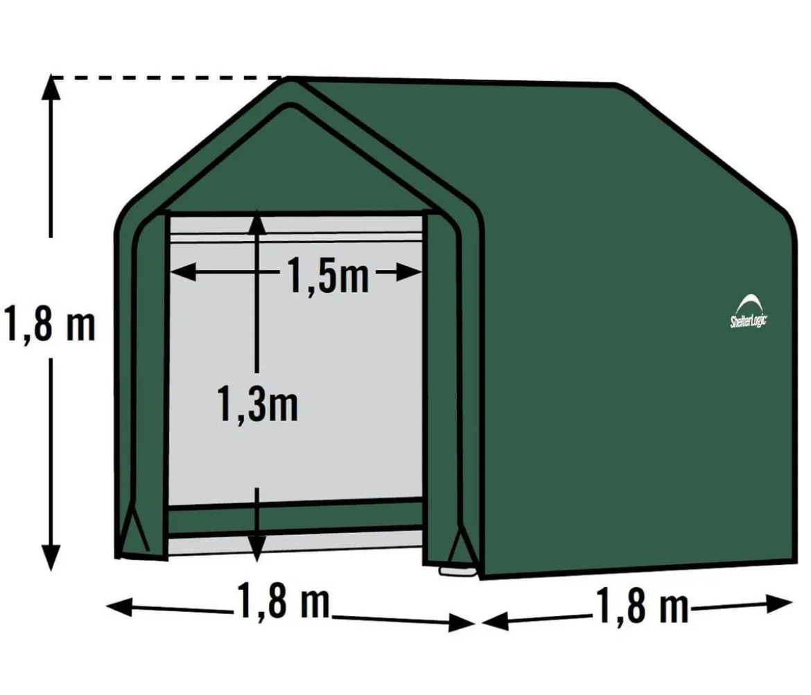 Shelter Logic Zeltgarage Gerätehaus, ca. B180/H180/T180 cm