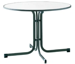 Sieger Klapptisch Boulevard mit mecalit®-PRO-Platte, ca. Ø100/H72 cm