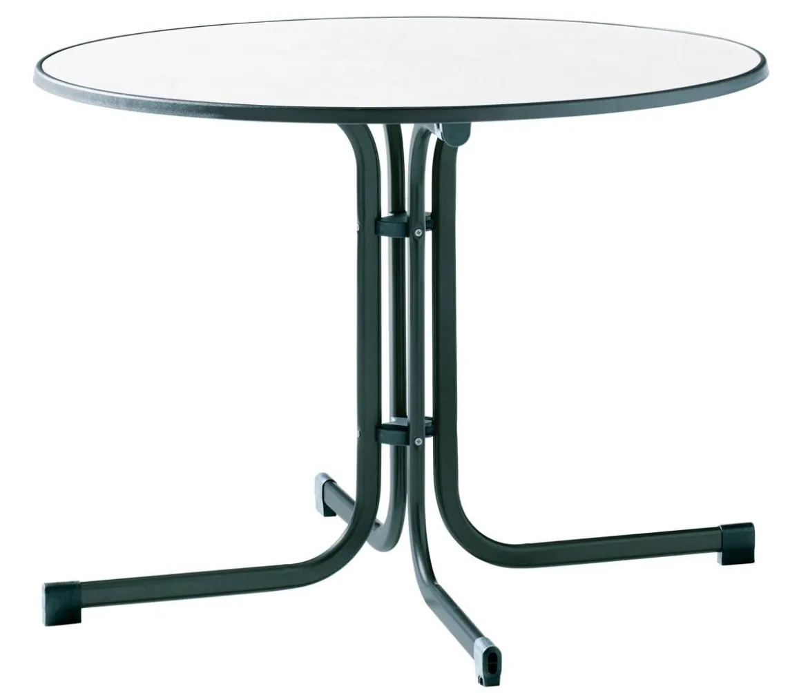 Sieger Klapptisch Boulevard mit mecalit®-PRO-Platte, ca. Ø100/H72 cm