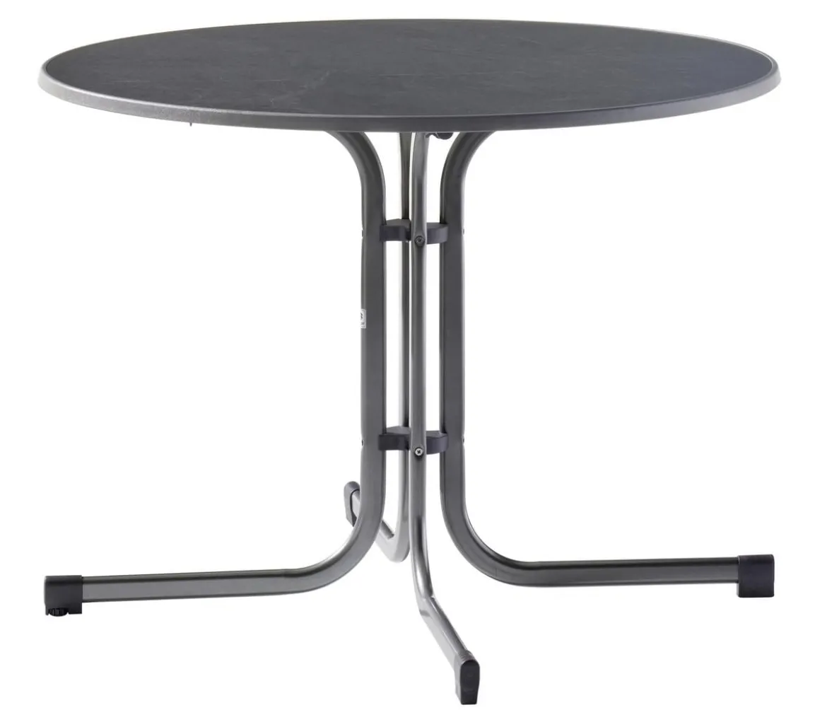 Sieger Klapptisch Boulevard mit mecalit®-PRO-Platte, ca. Ø100/H72 cm