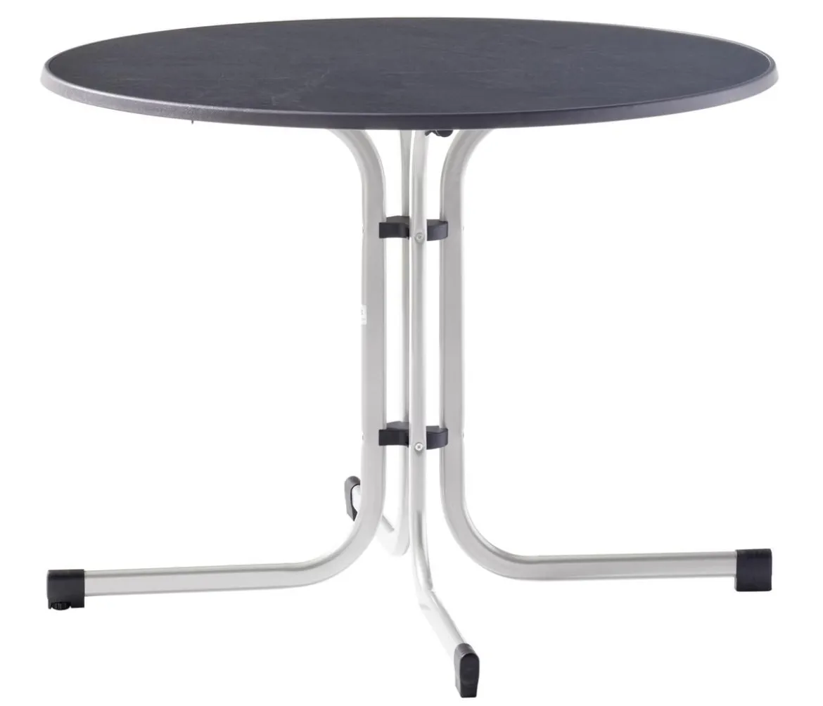 Sieger Klapptisch Boulevard mit mecalit®-PRO-Platte, ca. Ø100/H72 cm