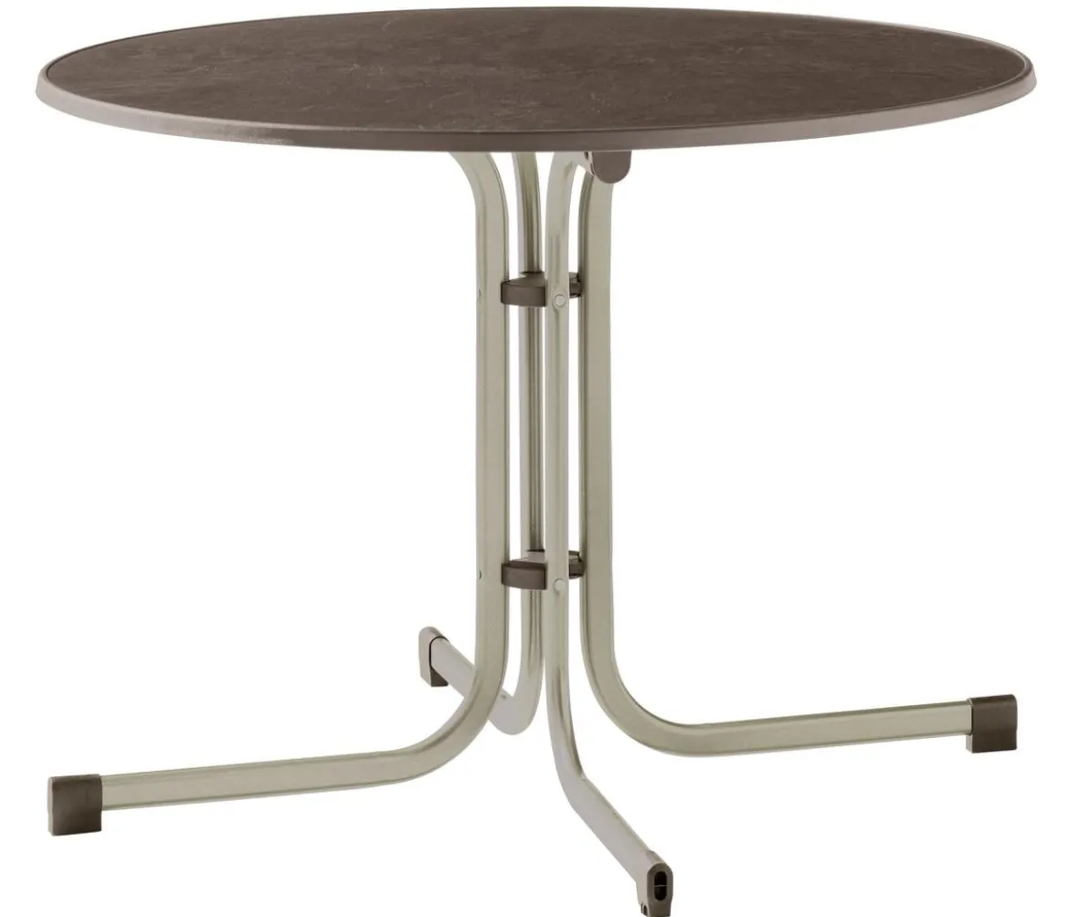 Sieger Klapptisch Boulevard mit mecalit®-PRO-Platte, ca. Ø100/H72 cm