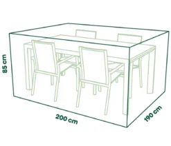 Siena Garden Abdeckhaube für Sitzgruppe, ca. B190/H200/T85 cm