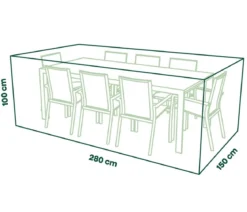 Siena Garden Abdeckhaube für Sitzgruppe, ca. B150/H280/T100 cm