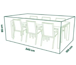 Siena Garden Abdeckhaube für Sitzgruppe, ca. B150/H240/T85 cm