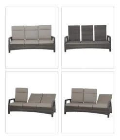 Siena Garden Bank Corido, 103 x 206 x 87 cm