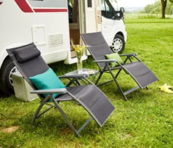 Siena Garden Camping Relaxstuhl XL Premium, ca. B74,5/H122/T91 cm