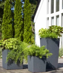 Siena Garden Kunststoff-Säule ECO Nizza, konisch, ca. B30/H57/T30 cm