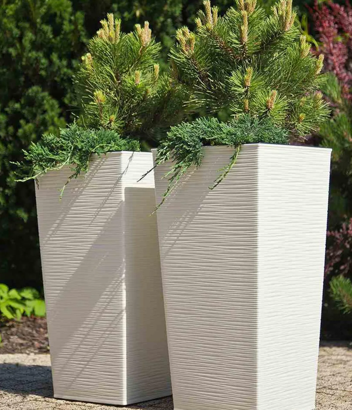 Siena Garden Kunststoff-Säule ECO Nizza, konisch, ca. B30/H57/T30 cm