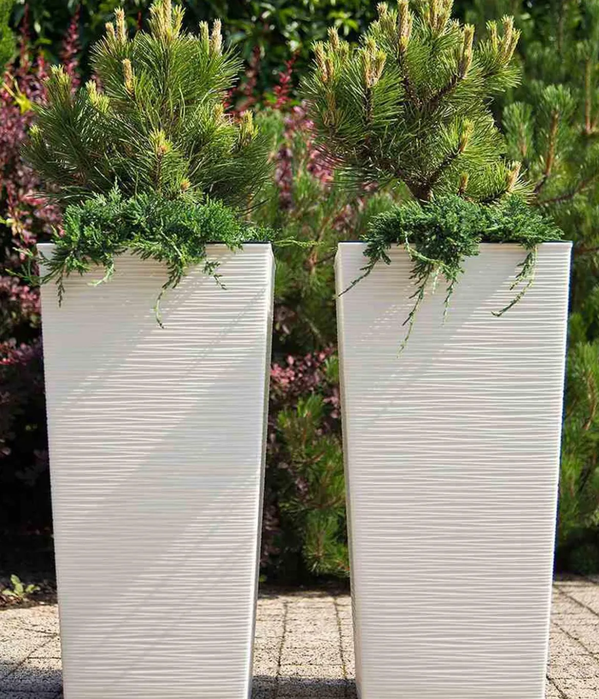 Siena Garden Kunststoff-Säule Eco Nizza, konisch, ca. B40/H75/T40 cm