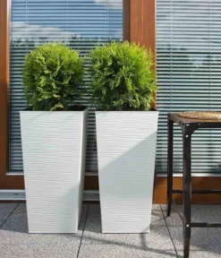 Siena Garden Kunststoff-Säule ECO Nizza, konisch, ca. B35/H68/T35 cm