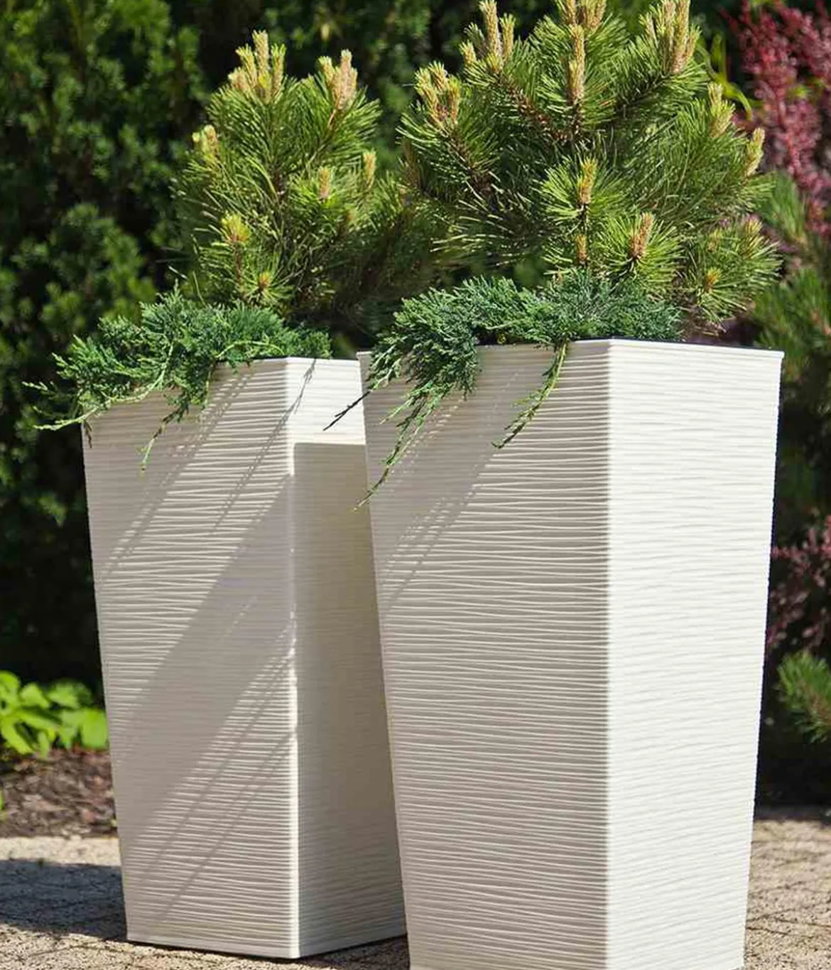 Siena Garden Kunststoff-Säule ECO Nizza, konisch, ca. B35/H68/T35 cm