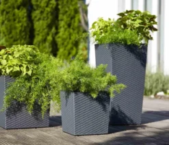 Siena Garden Kunststoff-Säule ECO Nizza, konisch, ca. B35/H68/T35 cm