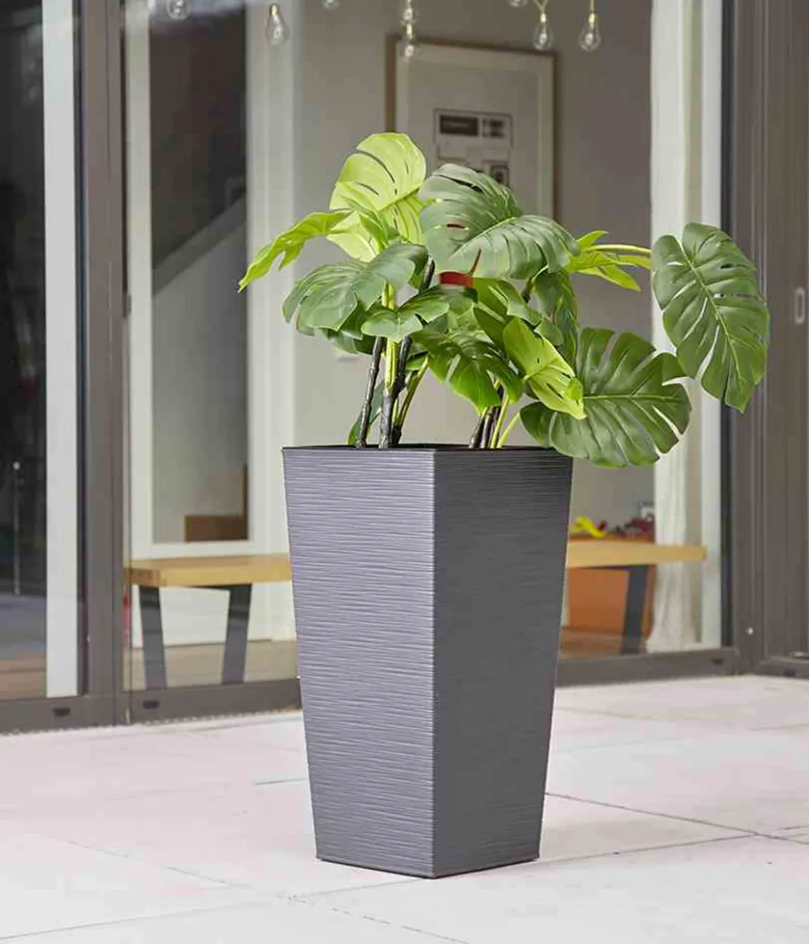 Siena Garden Kunststoff-Säule ECO Nizza, konisch, ca. B35/H68/T35 cm