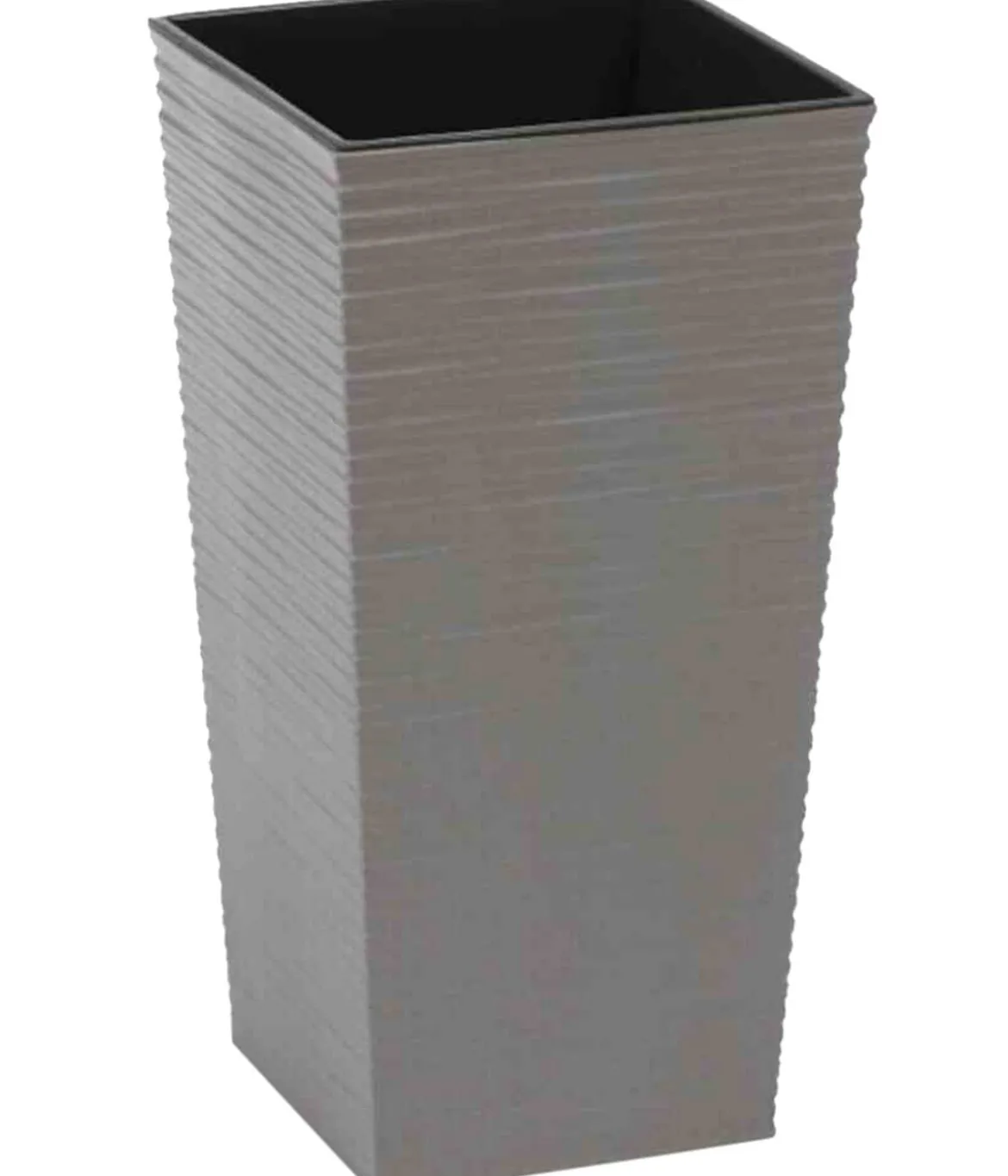 Siena Garden Kunststoff-Säulen ECO Nizza, konisch, grau, ca. B30/H57/T30 cm, 2er-Set