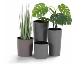 Siena Garden Kunststoff-Topf ECO Locon, konisch, ca. Ø30/H57 cm