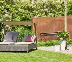 Siena Garden Kunststoff-Topf ECO Nizza, konisch, ca. B25/H46,5/T25 cm