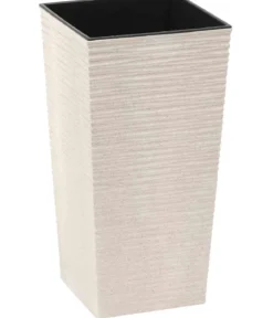 Siena Garden Kunststoff-Topf ECO Nizza, konisch, ca. B25/H46,5/T25 cm