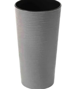 Siena Garden Kunststoff-Topf-Set ECO Locon, konisch, ca. Ø25/H46,5 & Ø30/H57 cm, 2-teilig