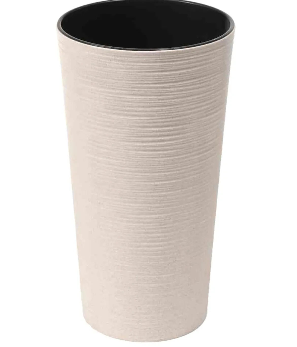 Siena Garden Kunststoff-Topf-Set ECO Locon, konisch, ca. Ø25/H46,5 & Ø30/H57 cm, 2-teilig