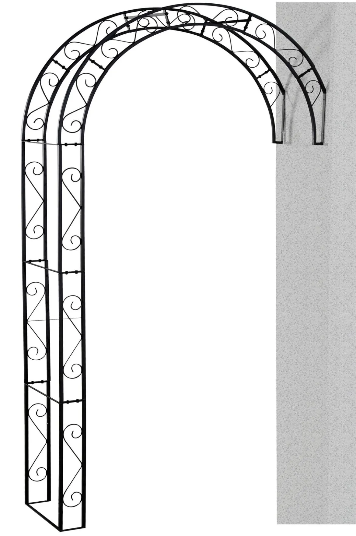 Siena Garden Metall-Rosenbogen Cambridge, ca. B130/H245/T35 cm
