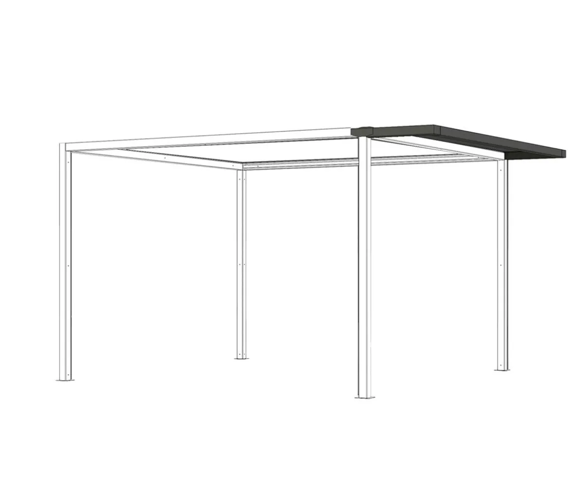 Siena Garden Schattenmanufaktur® Pergola Dacherweiterung für Pergola Libera und Comuna