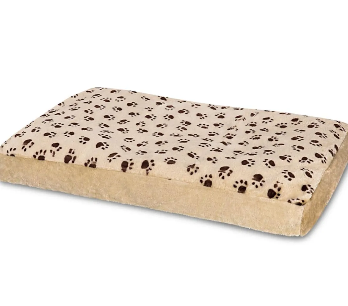 SILVIO design Hundebett Silvio mit Pfotenmuster, rechteckig