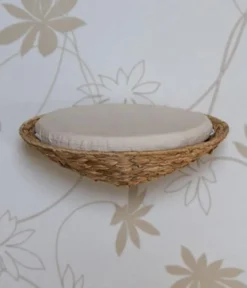 Silvio Design Wandmulde Gwen, beige/weiß, ca. Ø36/H10 cm
