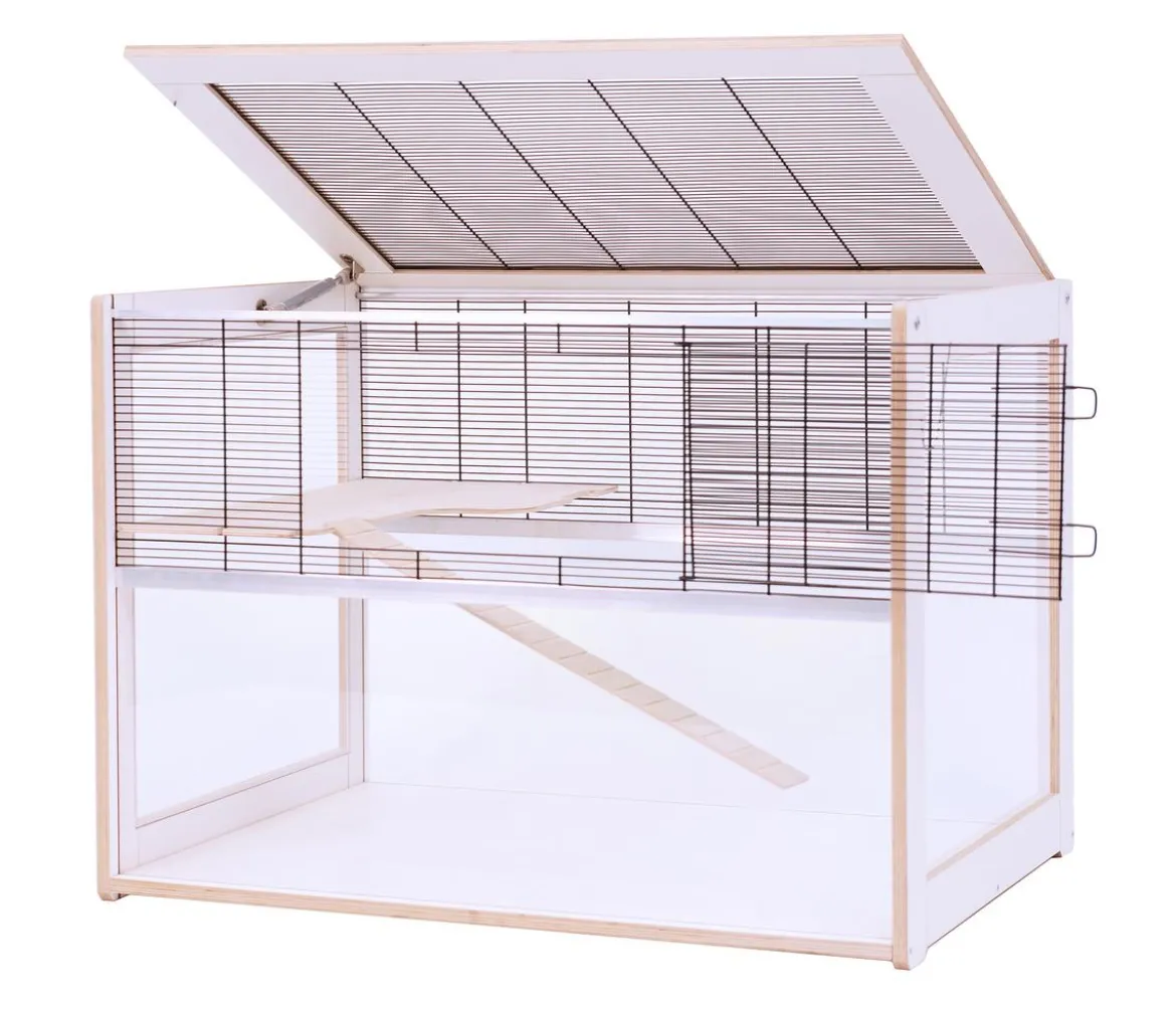 Skyline Nagerheim Lima 80 Basic, schwarz/weiß, ca. B83/H60/T60 cm